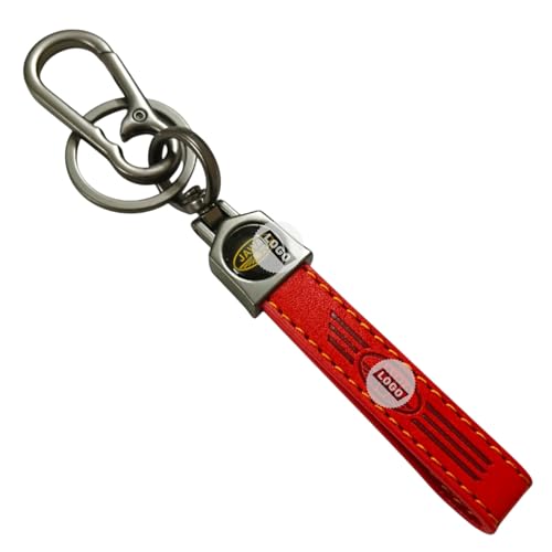 Image of Leather Keychain for Bike & Car Keys | 4 Color Leather with Durable 360 Degree Rotate head and Safety Metal Clip