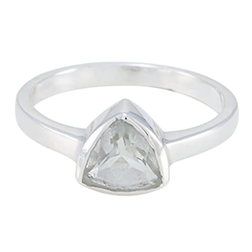 Bague en argent sterling 925 anti-ternissement bague cocktail triangle