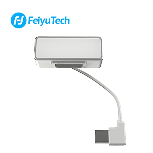 Feiyu FeiyuTech Selfie Light Rechargeable Portable Selfie Fill Light for Vimble 3 Smartphone gimbal stabilizer, Dimmable 3300-5200K, for Selfie, Vlog, Video Conference?Live Streaming