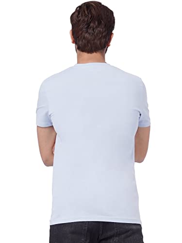 Image of JACK & JONES Men's Placement Print Slim Fit Round Neck T-Shirt