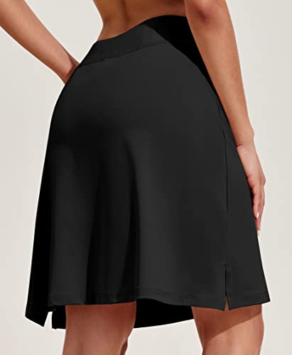 COOrun Women's 20" Knee Length Skorts Skirts Athletic Tennis Skorts Long Golf Skirt with Pockets Modest Skirts2