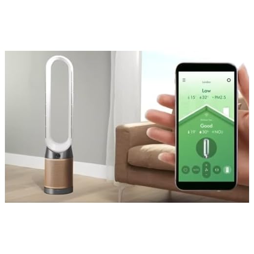 Dyson Turmventilator TP09 Purifier Cool™ Formaldehyde Luftreiniger, 40 W, HEPA H13, BT 4.0, WiFi, Gold