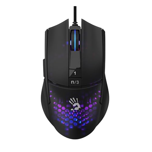 Bloody L65 Max RGB 12 000 CPI Sensor Ultra Core 3&4 Active Customized Optical Gamer Gaming Mouse-H.Comb