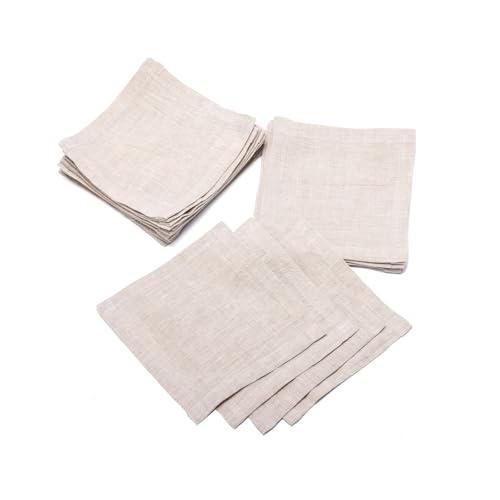 Servilletas de Cocktail de Lino 100% - Pack 24 miniatura 2