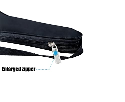 Padel Racquet Cover Bag， Pop Tennis Racket Cover Bag For Protect Water Proof,Lightweight Padded Racket Carrying Bag W/ Adjustable Shoulder Strap Compatible With Wilson, Dunlop (2Pcs Padel Racket) #TOP4