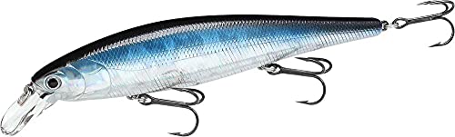 LUCKY CRAFT Pointer 128, 052 Aurora Black, Jerkbait, Tournament-Winning Freshwater Bass Fishing Lure, Suspending Hard Bait with Side-to-Side Action, Built-in Rattle, and Weight Transfer System