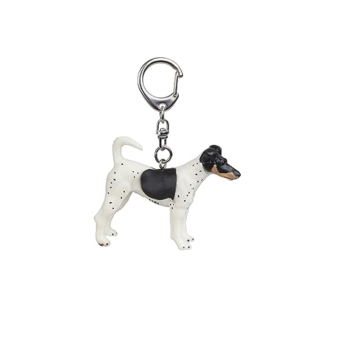 Preisvergleich Produktbild Papo 02005 Foxterrier Schlüsselanhänger, Weiss-braun