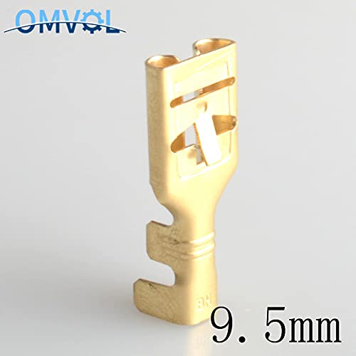 10Pcs 9.5Mm Crimp Terminal Male Female Spade Connector 95mm