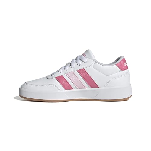 adidas Unisex Kinder BREAKNET 3.0 Shoes JUNIOR Schuhe, FTWR White/pink Fusion/Clear pink