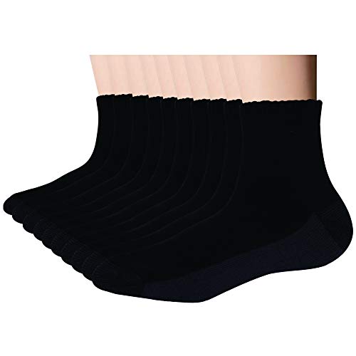 Image of EnerWear 10P Pack Unisex Cotton Moisture Wicking Cushion Ankle Socks