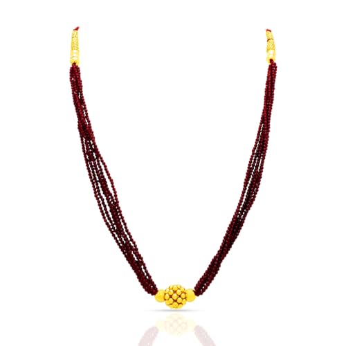 WHP Jewellers Majestic Glow Yellow Gold Mala for Women | Womens A...