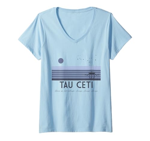 Damen Besuchen Sie Tau Ceti, die Heimat des Astrophagen. T-Shirt mit V-Ausschnitt