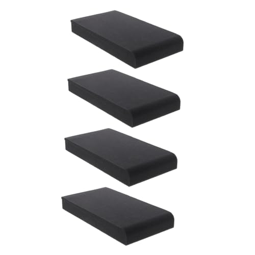 ULDIGI Schalldämmende Akustik Isolationspads 4 Stück 160x220x32mm Lautsprecher Vibrationsdämpfer für Studio Heimgebrauch Stoßabsorbierend Rutschfest Formstabil