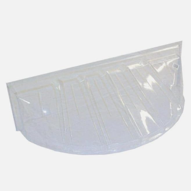 Window Well Cover Plastic Heavy-Duty Clear 44" x 19" x 15" in Basement Protector Durable