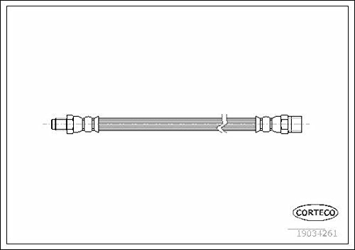 Corteco 19034261 Tubo flexible de frenos