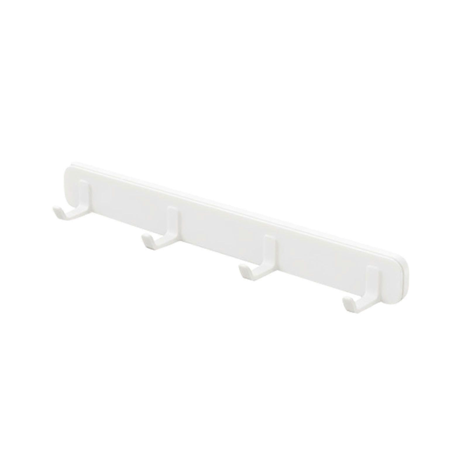 JOYHAPPST Wall Hanging Retractable Slot Hook Multi-Functional 4 Hook Kitchen and Bathroom