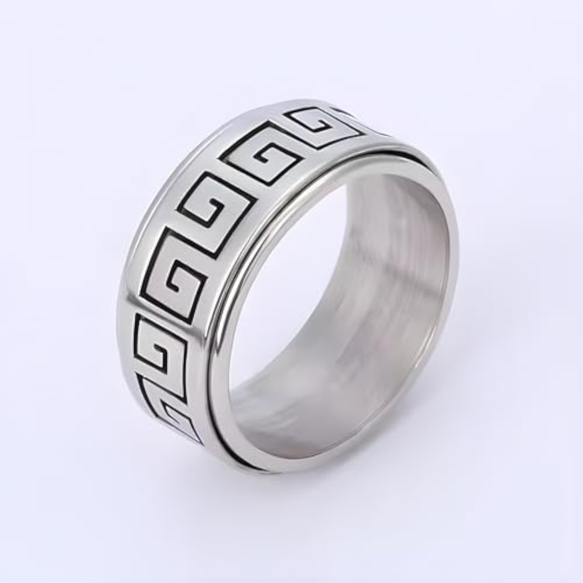 Men's Titanium Steel Ring, Size 23