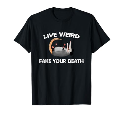 Opossum Possum Tee Funny Weird Dark Humor Hombres Mujeres Linda Camiseta