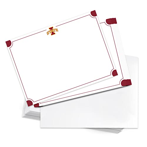 Image of Desert Cactus Iowa State University 10 Pack Notecards Stationery Cardstock ISU Cyclones Includes Envelopes Memo Party Thank You (Notecard 4a)