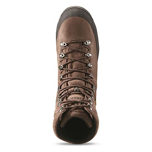 Bolderton Ridge 8" Men’s Waterproof Hunting Boots Insulated, Lace Up Hiking Shoes, 1000 Gram, Dark Brown, 11D (Medium) #TOP5