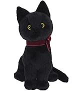 サンレモン ジョリィ ブラック おすわり 13×12×19cm ぬいぐるみ アニマル 猫 P-9072