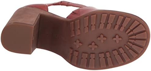 Lucky Brand Women's Valka Ankle Strap High Heel Sandal Heeled, Rancho Red, 8.5 | Image 3