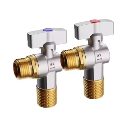 Válvula angular G1/2 con manija para regular el agua de baños y cocinas 3