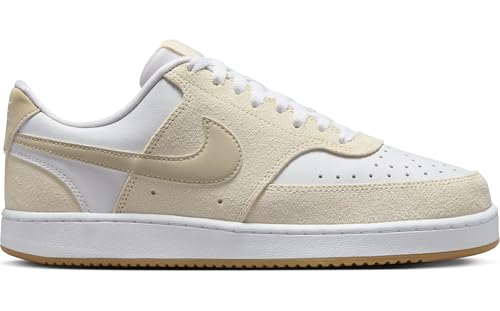 Nike Women's W Court Vision Lo Low Top Shoes, Pale Ivory Lt Orewood Brn White, 9