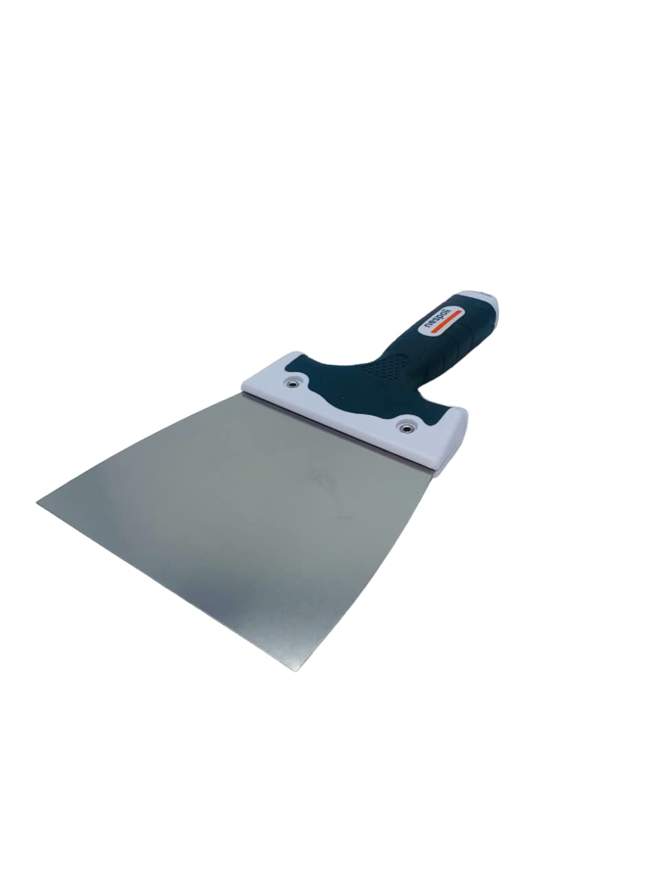 NESPOLI 37011 14 coltelli a spatola acciaio bi-materiale, Bianco, 14 cm