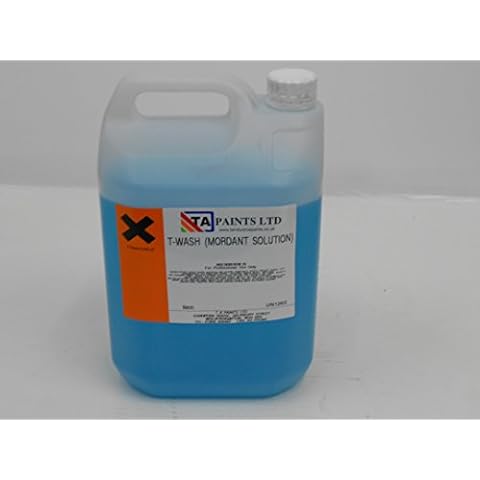 Mordant Solution T-wash Pre Etch Primer 2.5 and 5L for Preparing Galvanised Metal Prior to Painting (5 Litre) Cover