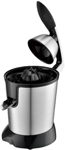 DOOEK シトラスジューサー 110V 電動シトラスジューサー ステンレス鋼 ジューサー ジュース絞り器 電動シトラスジューサー 手動ハンドル付き強力160Wオレンジジューサー 静かなモーター スロージューサー オレンジ レモン ライム グレープフルーツ