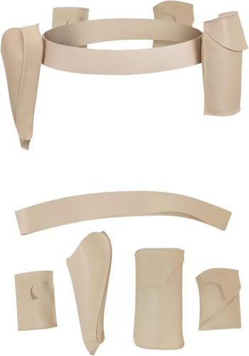Taeyue Leg Protection Accessories Womens Cosplay Costume Belt Waist Bag Halloween Carnival Party Accessories Adults cream-coloured One size