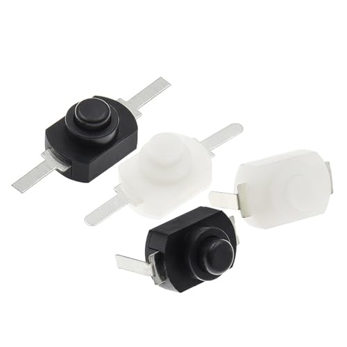 Miniinterruptor 12x8mm con autobloqueo de alta precision para linternas electricas 10 uds