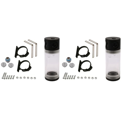 Ofgepi(オフゲピ) 2X アクリルシリンダー貯水池の水漕G1 / 4 50mm x 140mm Pc液冷水冷却キット用 コンピュータCPU用