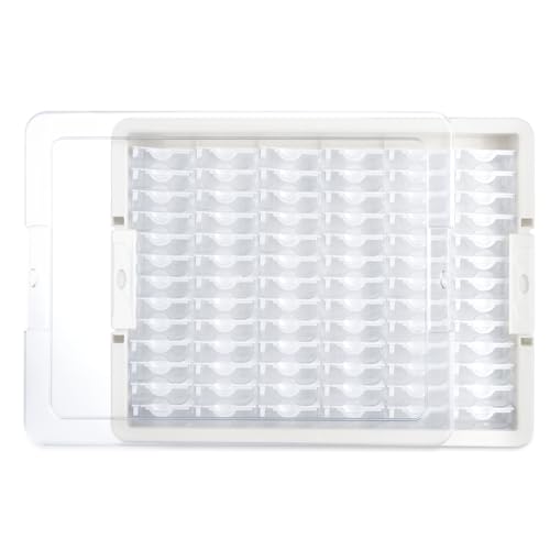 Image of Modern Clear Plastic Bead Storage Box with 78 Compartments, Portable Jewelry Organizer for DIY Crafts, Bracelets, Nails
