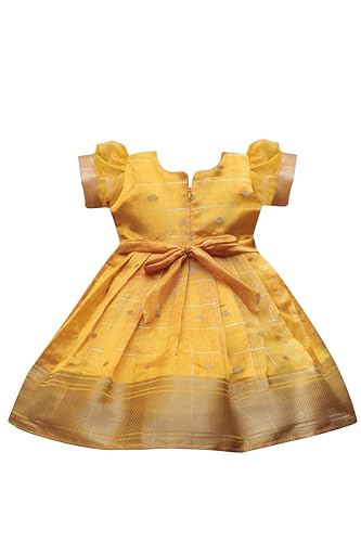 Image of PW PLATYPUS WORLD Baby Girls Ethnic Frock Dress for Kids| Traditional Festive Birthday Outfit | Baby Girls Lehenga Choli