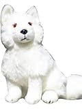 Volpe artica realistica: presenta una simulazione splendidamente dettagliata di una volpe bianca (volpe artica), perfetta for gli amanti degli animali e i collezionisti.