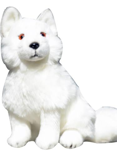 Peluche renard arctique blanc idée cadeau anniversaire et naissance