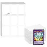 Faccito 240 Pcs Blank Playing Cards with Printable Label Stickers Paper Print Your Own Playing Trading Sport Cards DIY Blank Board Game Study, 4 Decks