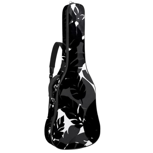 Étui guitare acoustique 40 pouces sac imperméable à motif de feuilles