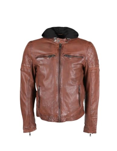 Redskins H22-BLOUSON CUIR RYDE BARCELONA-COGNAC-XL