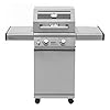Monument Grills 14633 2-Burner Stainless Steel Liquid Propane Gas Grill with Clear View Lid, LED Controls Mesa 200 Monument Grills 14633 2-Burner Stainless Steel Liquid Propane Gas Grill with Clear View Lid, LED Controls Mesa 200