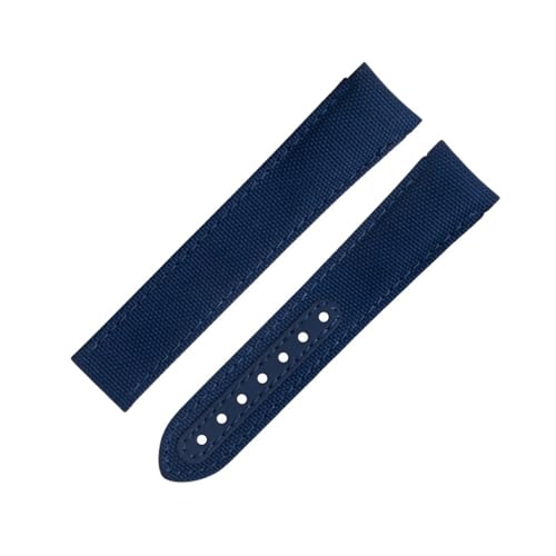 Bracelet montre 20mm extrémité incurvée Omega Seamaster Speedmaster nylon cuir