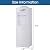 Hot & Cold Top Loading Water Dispenser, 3/5 Gallons Water Cooler with 2 Temperature Settings, Child Safety Lock & Storage Cabinet, Water Cooler Dispenser for Home,Office, Dormitory (White, Vertical)