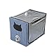 lyrlody Oxford Stoff Faltbare Haustier Atomisierung Box, Tragbare Haustier Sauerstoff Atomisierung, Haustier Aerosolbox Haustier Aerosolnest für Katze Hund Haustiere