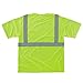 Ergodyne mens High Visibility Reflective Safety T-Shirt, Lime, Silver, X-Large US