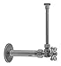 Jaclo 615-6-72-SN 3/8" IPS x 3/8" OD Compression Valve Kit with Contemporary Square Lever Handle, Satin Nickel