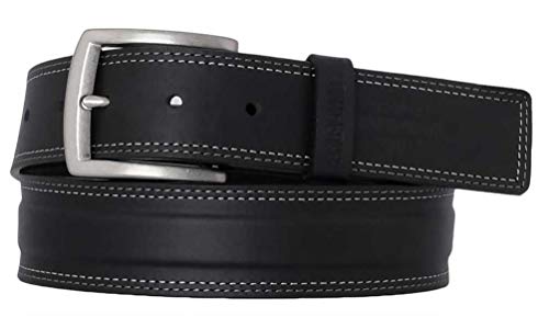 Harley-Davidson Men's One Lane Genuine Leather Belt - Antique Nickel Finish