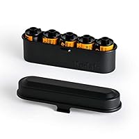 KODAK Film Case Filmkoffer – für 5 Rollen à 35 mm Folien – kompakter Retro-Stahlkoffer zum Sortieren und Schützen von Filmrollen (Schwarzer) (Folie ist Nicht im Lieferumfang enthalten)