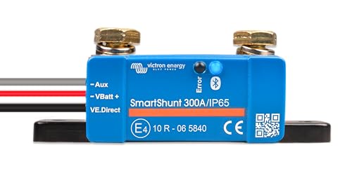 Victron Energy SmartShunt IP65 Battery Monitor (Bluetooth) - Victron Smart Shunt - 6.5V-70V, 300 amp
